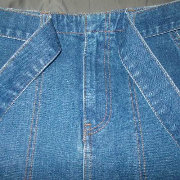Billabong Denim Tie Skirt Dark Wash Size 25 - Picture 3 of 5